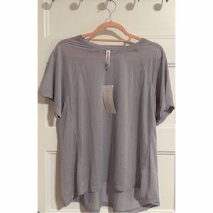 Athleta Vapor Tee Light Lavender Short Sleeve Tee NWT SZ 1X